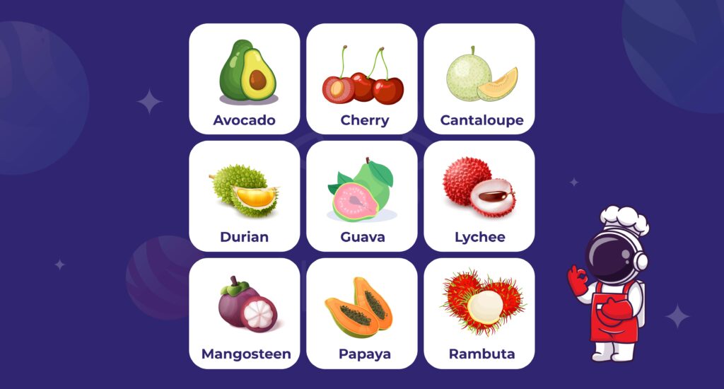 nama nama buah dalam bahasa inggris - fruits name in English