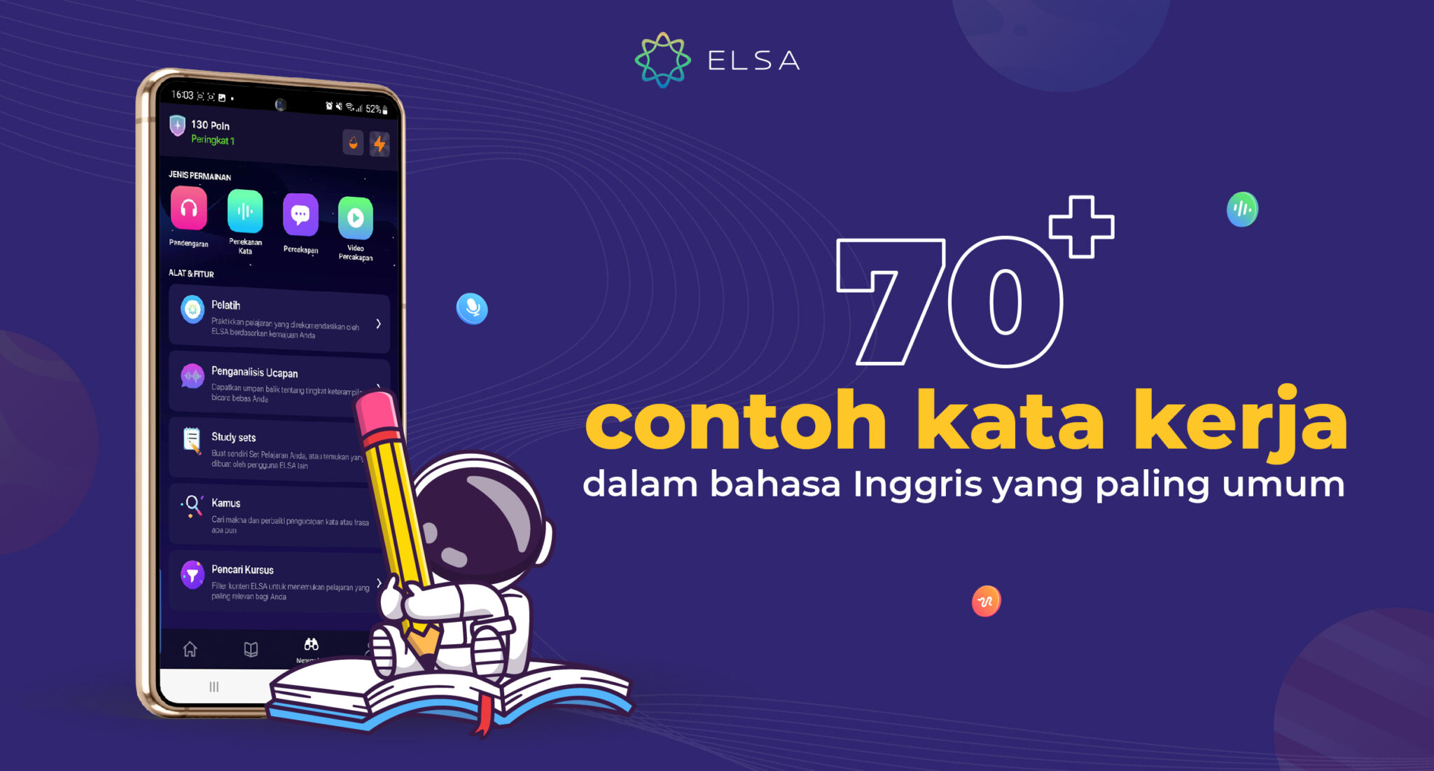 70+ contoh action verb yang paling populer dalam bahasa Inggris