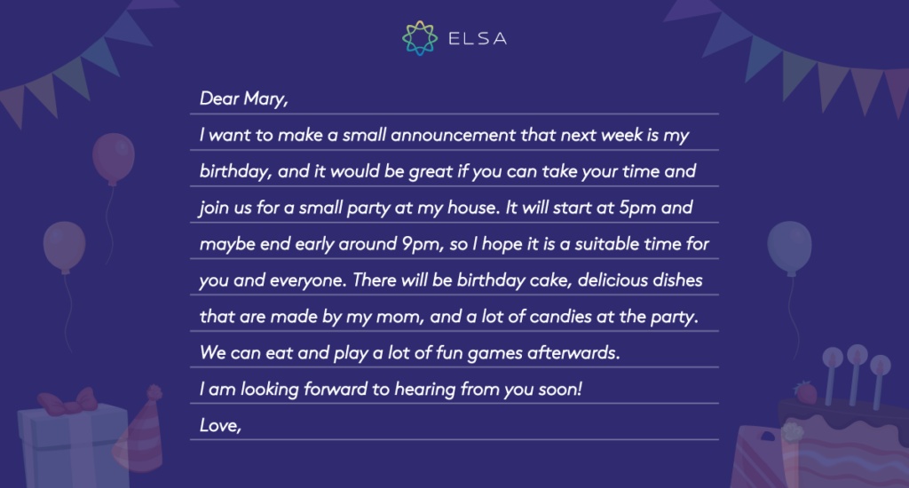 undangan ulang tahun bahasa inggris 