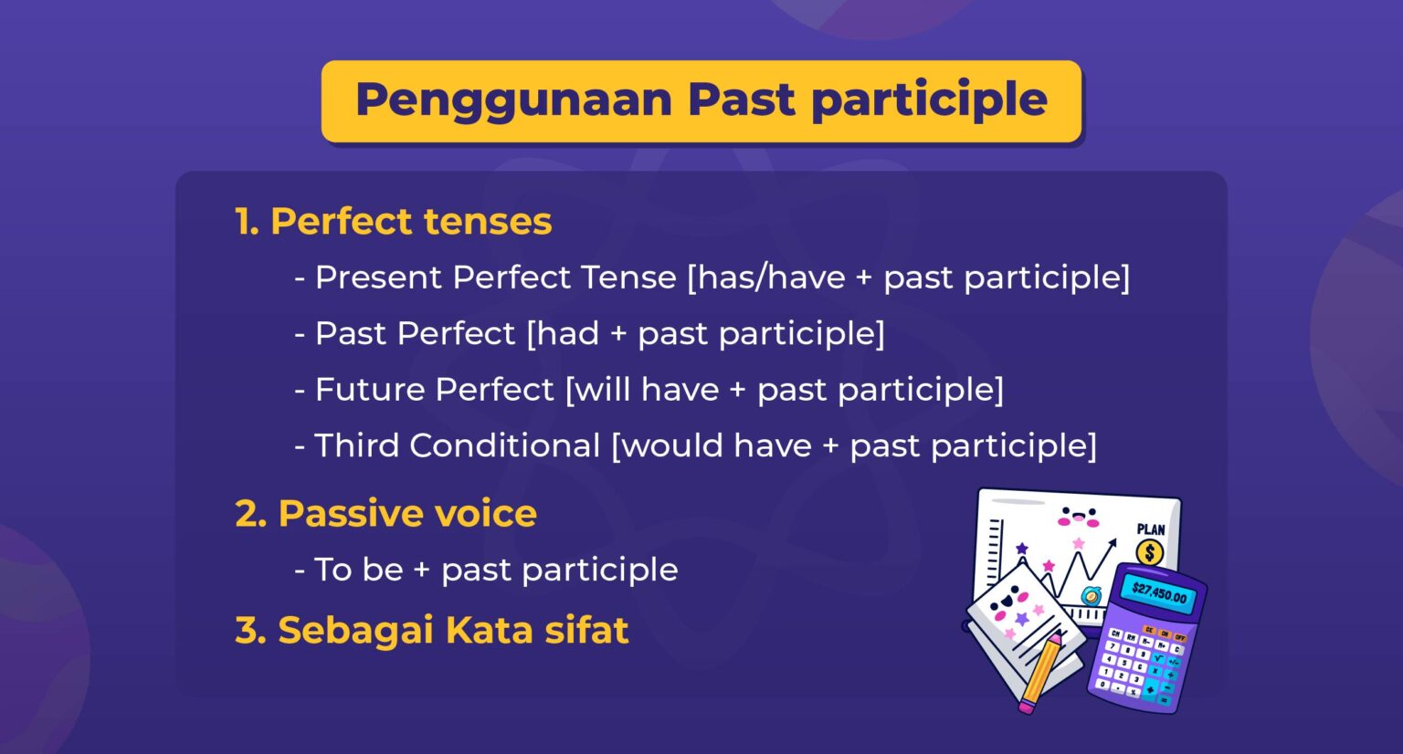 Past Participle Rumus Penggunaan Dan Latihan Past participle rumus penggunaan dan latihan