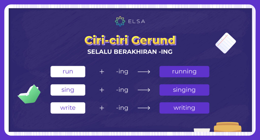Apa ciri-ciri Gerund dan contohnya?