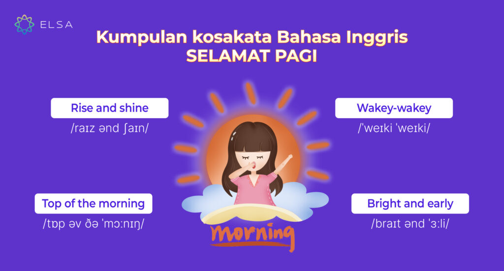 Kumpulan kosakata Bahasa Inggris tentang pagi hari